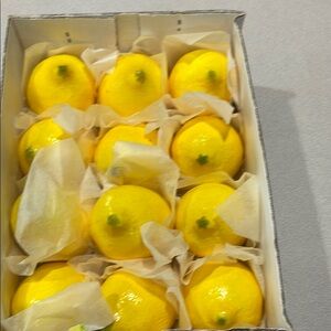Vibrant Yellow Decorative Lemons